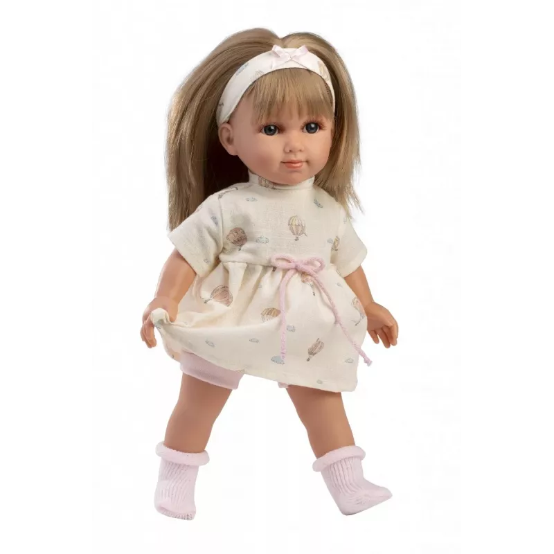 lelle Llorens Elena 35 cm — reālistiskas iezīmes, mīksts ķermenis