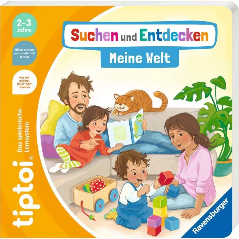 tiptoi Starter-Set: Meklē un atklāj - Mana pasaule, mācību grāmatas pildspalva un bilžu grāmata