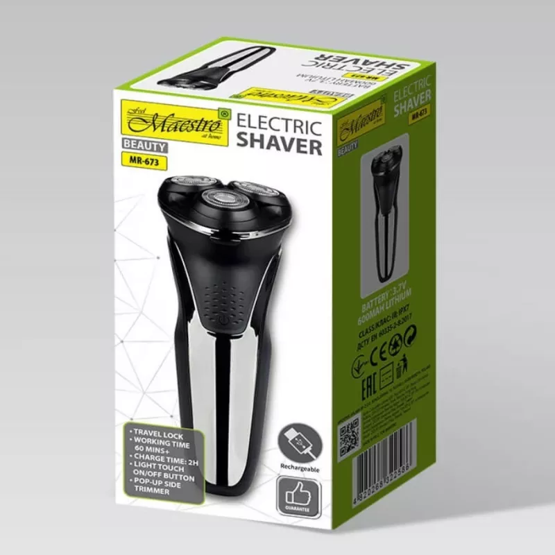 MAESTRO MR-673 USB elektriskais skuveklis