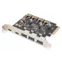 PCIe karte Digitus 2x USB-C 3x USB A