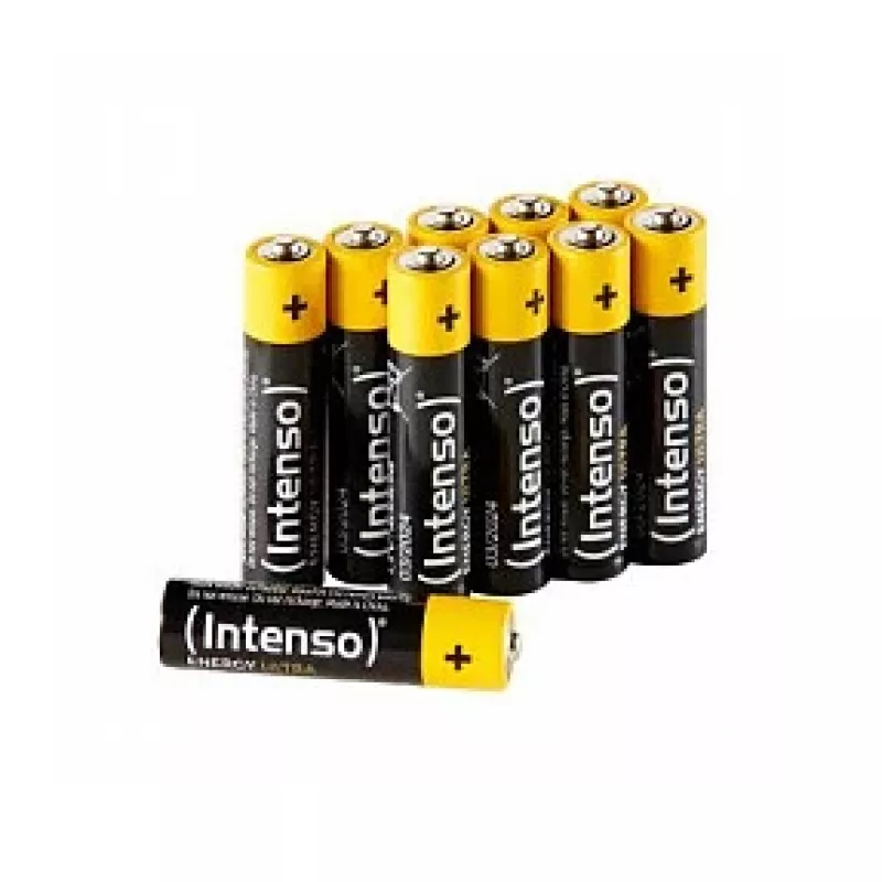 Intenso Batteries Energy Ultra AAA LR03 iepakojumā pa 10, saraušanās plēvē