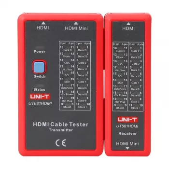HDMI kabeļu testeris No name UT681HDMI — HDMI nepārtrauktības un vadu shēmas pārbaude