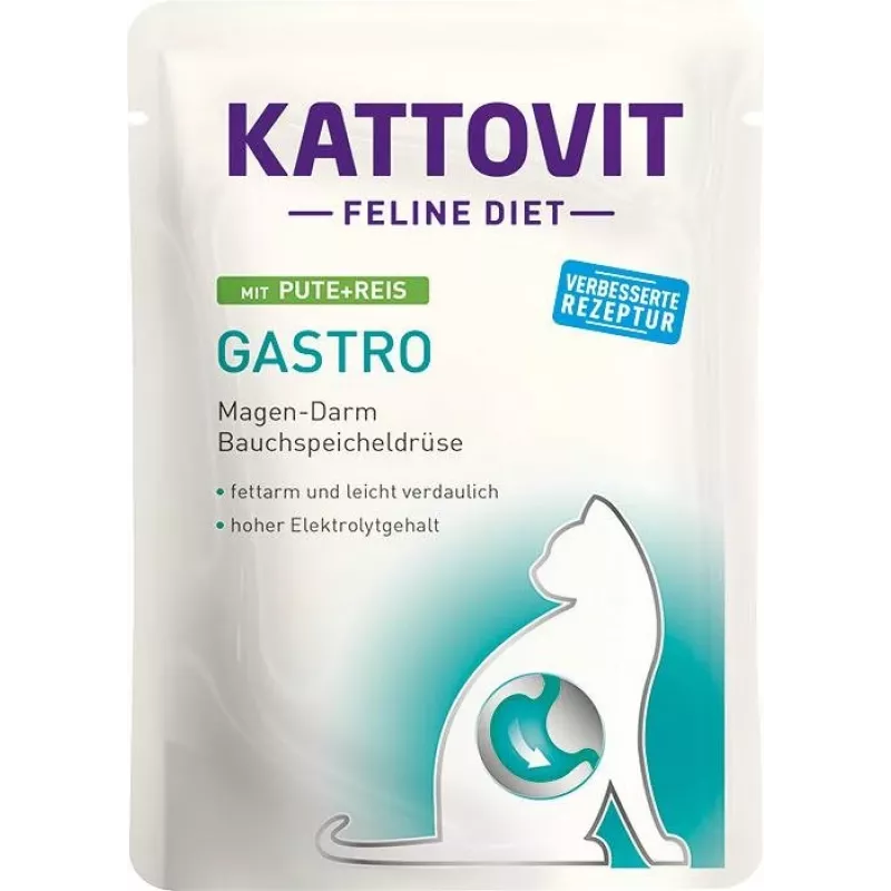 KATTOVIT Feline Diet Gastro - mitrā kaķu barība - 12 x 85g