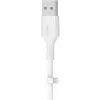 Kabelis Belkin Cbl Scicone USB-A LTG 2M blc Balts USB A USB C Lightning