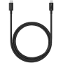 Satechi ST-YTB100K Thunderbolt kabelis 1 m 40 Gbit/s Melns