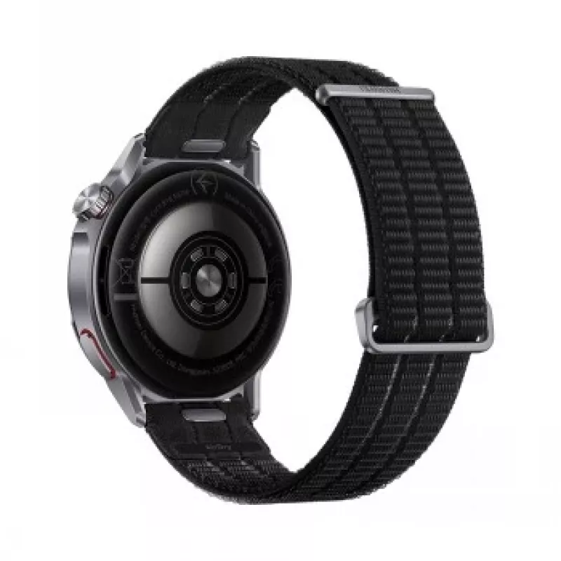 Viedpulkstenis HUAWEI GT Runner 2 — 1,32 collas (3,35 cm) AMOLED 466×466, titāna korpuss, GPS, fluoroelastomēra melna siksniņa