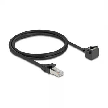 Tīkla kabelis DeLOCK 81097 RJ-45 Cat6 1 m Melns