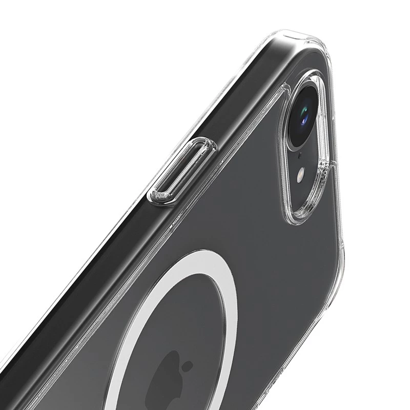 Crong caurspīdīgs MagSafe maciņš iPhone 16e — dzidrs aizsargapvalks, saderīgs ar MagSafe