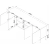 Cama kumode ISLA 200x40x75 matēts melns