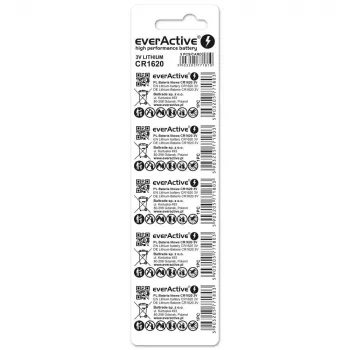 Litija bateriju mini everActive CR1620 5 gab.