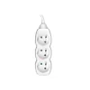 Tracer PowerCord pagarinātājs, 3 kontaktligzdas, 3 m, balts