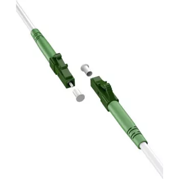 Goobay 59588 optiskās šķiedras kabelis 10 m LC/APC FTTH OS2 balts (59588)