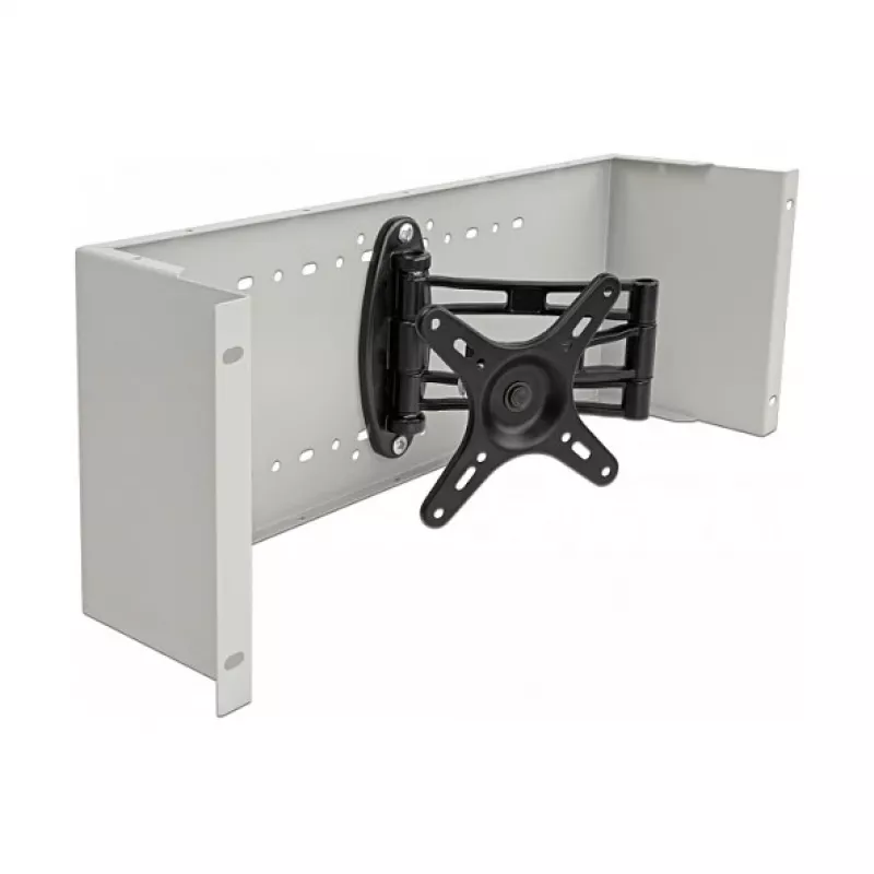Plakanā paneļa stiprinājuma plecs DeLOCK 19 collu Monitor Arm pelēks 10 kg kravnesība