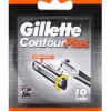 Rezerves skuvekļa asmeņi Gillette ContourPlus, 10 gab. iepakojumā