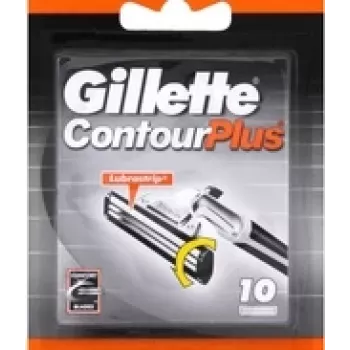 Rezerves skuvekļa asmeņi Gillette ContourPlus, 10 gab. iepakojumā