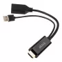 HDMI uz DisplayPort adaptera kabelis Akasa AK-CBHD24-25BK