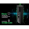 Pārnēsājams ārējais akumulators TRACER Quant 10000 mAh Li-Ion, PD & QC3.0, 3 pieslēgvietas (2×USB-C, 1×USB-A), 100W, melns