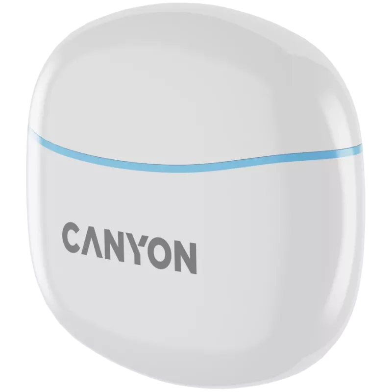 Canyon TWS-5 CNS-TWS5BL Austiņas – Patiesi bezvadu – Bluetooth 5.3 – Iekšauss – USB-C uzlādes futrālis – Skārienjutīga vadība – līdz 38h darbības laiks – Melns