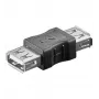 Microconnect USBAFAF savienotāju adapteris USB A Melns