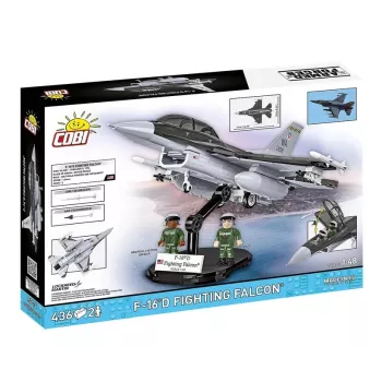 Konstruktoru komplekts Cobi F-16D Fighting Falcon, 436 gab., mērogs nav norādīts