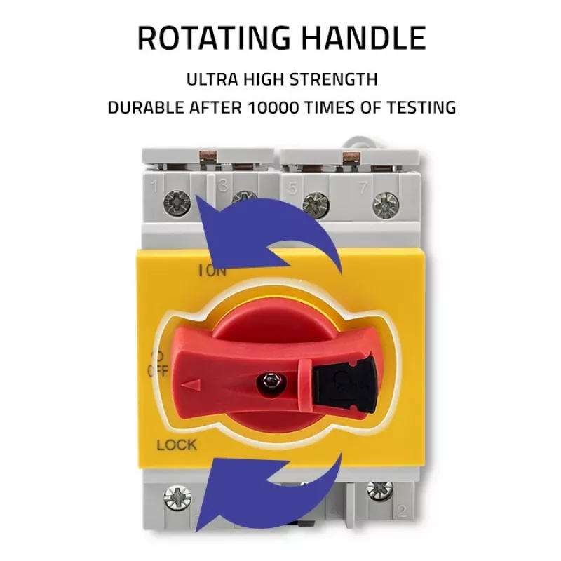 Qoltec 52611 līdzstrāvas izolators ar bloķēšanas funkciju | Galvenais slēdzis | 1200V | 32A | 8kV | 4P