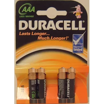 Duracell | AAA/LR03 | Alkaline Basic MN2400 | 4 gab.