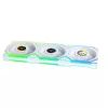 Fan Lian Li UNI FAN SL Wireless LCD 120 12 cm balta 3 pcs