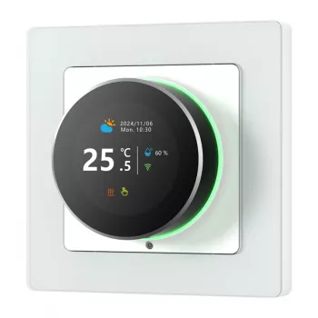 Viedais termostats Avatto WT20R-EH-16A-W-WiFi — Wi‑Fi vadība, 16A relejs, balts