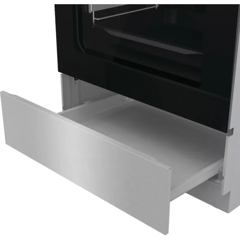 Gorenje GKS6C71XF brīvi stāvoša plīts ar cepeškrāsni sudraba krāsā