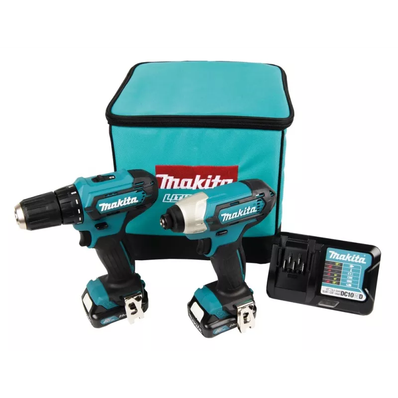 Makita CLX224A akumulatora instrumentu komplekts 12V MAX; 2 x 2.0 Ah