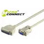Microconnect IBM029 sērijas kabelis pelēks 3 m DB-9 DB-25