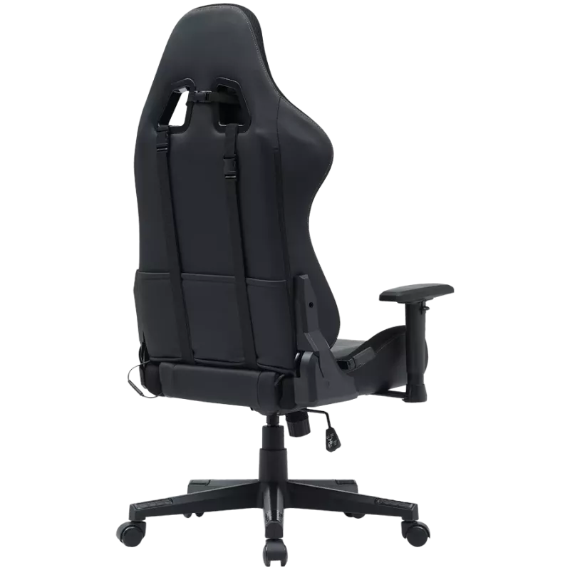 Spēļu krēsls CANYON Irida RGBCH03 RGB melns ar ergonomisku dizainu, regulējamiem roku balstiem, atgāžamu atzveltni