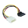 Barošanas kabelis SATA HDD 4‑pin vīrišķais leņķveida DeLOCK 60101