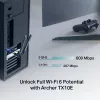 Wi-Fi 6 Bluetooth PCIe adapteris TP‑LINK Archer TX10E AX900 — PCIe karte, AX900 Wi‑Fi 6, Bluetooth