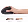 Perixx PERIMICE-713 L, ergonomiska vertikāla pele kreiļiem, melna