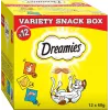 Cat treats Dreamies Cheese, Chicken, Salmon sortiments 12×60 g — meaty solid snacks, Protein 31%, Fat 21%