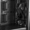 PC korpuss MODECOM Oberon Pro Midi Tower — melns, atbalsta ATX/microATX/ITX, 7 paplašināšanas sloti, līdz 395 mm GPU, 5 HDD/3 SSD nodalījumi
