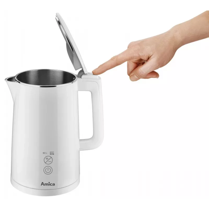Elektriskā tējkanna AMICA 1,5L 2200W Sudraba