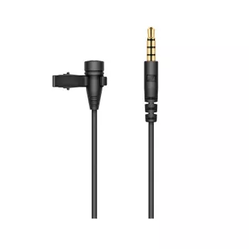 Lavalier mikrofons Sennheiser XS LAV MOBILE, pievienojams ar klipsi, kondensatora, visvirziena, 2 m kabelis, 3,5 mm, 50–18000 Hz, 19 g, melns