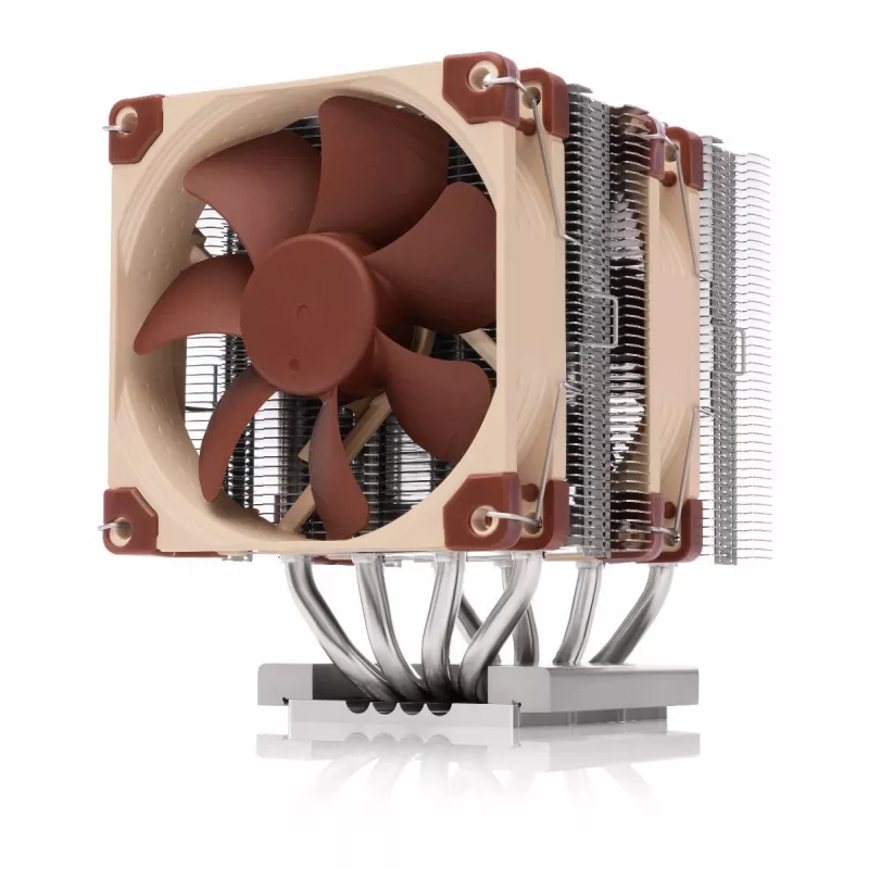 Gaisa dzesētājs Noctua NH-D9 TR5-SP6 4U — 92 mm divu ventilatoru CPU dzesētājs sTR5 ligzdai, alumīnija ribas, vara pamatne, 2500 RPM