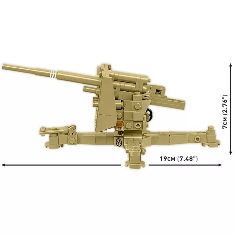 Cobi Blocki 8.8 cm Flak 18 — 232 gab., mērogā 1:35