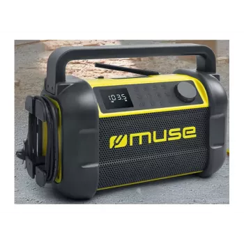 Pārnēsājams radio Muse M-928 BTY ar digitālo uztvērēju FM, 20W, USB-C, melns/dzeltens