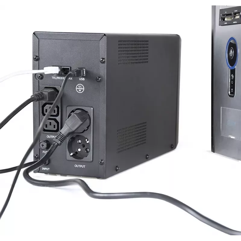 Gembird EG-UPS-035 nepārtrauktās barošanas avots (UPS) Line-Interactive 2 kVA 1200 W 5 AC kontaktligzdas