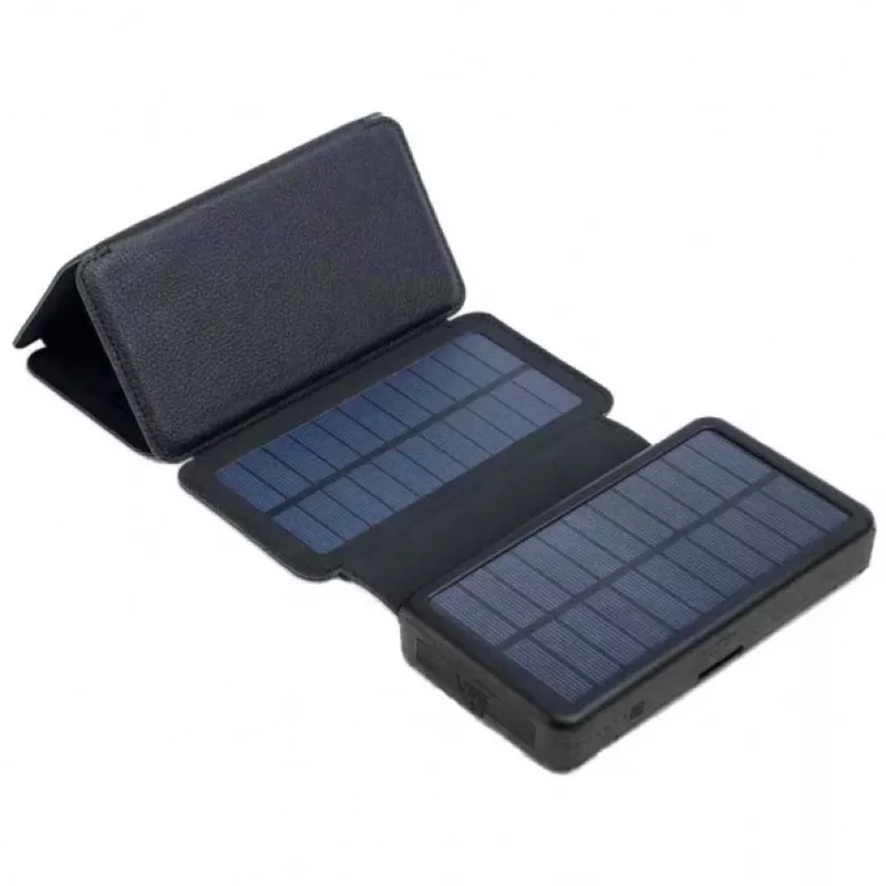 Portable battery PowerNeed ES20000B 20000mAh — 2x USB 5V/2A, 9W, water-resistant, Melns, 370 g