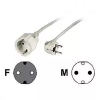 Hama 00047867 barošanas pagarinātājs 10 m 1 maiņstrāvas kontaktligzda(s) Balta
