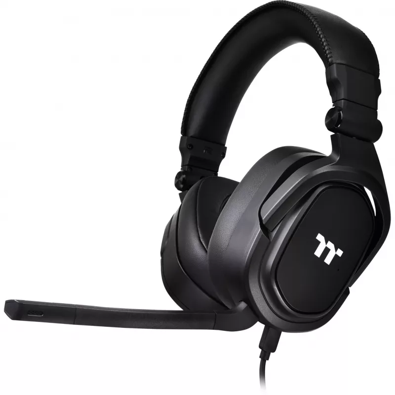 Tt eSPORTS Argent H5 - austiņas - pār galvu - vadu - 3,5 mm spraudnis - melns (GHT-THF-ANECBK-30)