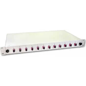 Lightwin LWL savienojumu kaste, 12 šķiedrām, 12x SC daudzmodu, 50/125µm OM4 pigtail savienojumu kastes (SPBOX 12G50 OM4 SC)
