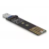 DeLOCK Combo pārveidotājs M.2 NVMe PCIe vai SATA SSD ar USB 3.2 Gen 2, melns