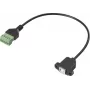 Renkforce USB 2.0 adaptera kabelis[1x 2.0 ligzda B - 1x skavas savienojums] RF-6443972 30 cm (RF-6443972)