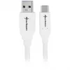 USB 3.2 Gen 2 kabelis, USB-A Plug > USB-C Plug (Balts, 1 Meter)